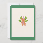 パーティー動物の誕生日パーティーへの招待 招待状 (裏面)