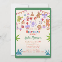 パーティー動物の誕生日パーティーへの招待