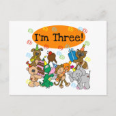 パーティー動物の誕生日Tシャツ3 インビテーションポストカード (正面)