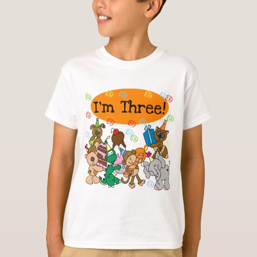 パーティー動物の誕生日Tシャツ3 Tシャツ (正面)