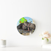 パーティー動物の馬 ラウンド壁時計 (ホーム)