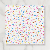 パーティー動物イラストレーション誕生日ありがとう フェイバータグ (裏面)