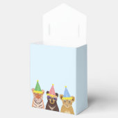 パーティー動物イラストレーション誕生日ありがとう フェイバーボックス (オープン)