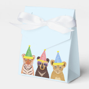 パーティー動物イラストレーション誕生日ありがとう フェイバーボックス