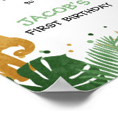 パーティー動物ウェルカムサインツォーサファリジャングル ポスター (角)