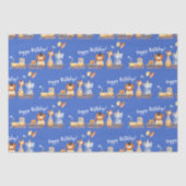 パーティー動物オントレインキッドジャングルハッピーバースデー 薄葉紙 (正面)