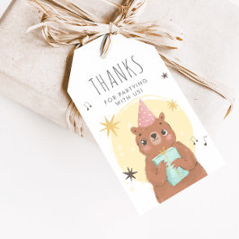 パーティー動物カラフル子供の誕生日パーティー好意T ギフトタグ