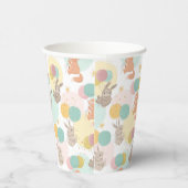 パーティー動物カラフル子供の誕生日パーティー 紙コップ (右)