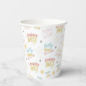 パーティー動物カラフル子供の誕生日パーティー 紙コップ (裏面)