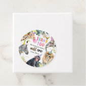 パーティー動物サファリガールピンクありがとうワイルドタイム フェイバータグ (インサイチュ)