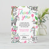 パーティー動物サンキューカード 招待状 (スタンド正面)