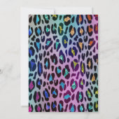 パーティー動物ジャングルズー誕生日招待状ガール 招待状 (裏面)