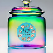 パーティー動物テーマハロウィーン誕生日 ラウンドシール