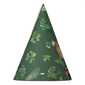 パーティー動物ヒョウのチータワイルドワンジャングルボーイ パーティーハット (左)