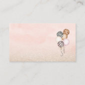 パーティー動物ヒョウ印刷ジャングルワイルドベビーショウ エンクロージャーカード (裏面)