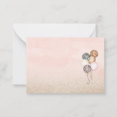 パーティー動物ヒョウ印刷ジャングルワイルド感謝していユー ノートカード (裏面)