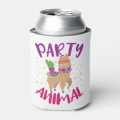 パーティー動物ラマバチェロレッテ誕生日 缶クーラー (缶正面)