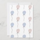 パーティー動物リス誕生日パーティーの招待 招待状 (裏面)