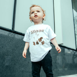 パーティー動物リス誕生日パーティー トドラーTシャツ
