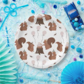 パーティー動物リス誕生日パーティー ペーパープレート (パーティー)