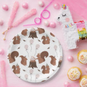 パーティー動物リス誕生日パーティー ペーパープレート (パーティー)
