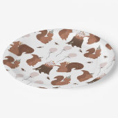 パーティー動物リス誕生日パーティー ペーパープレート (アングル)