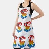 パーティー動物叙事詩ピナタ漫画パターン エプロン (インサイチュ)