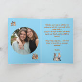 パーティー動物可愛いおもしろいフォトハロウィンカード カード (内部)