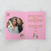 パーティー動物可愛いおもしろいフォトハロウィンカード カード (内部)