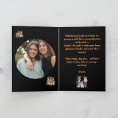 パーティー動物可愛いおもしろいフォトハロウィンカード カード (内部)