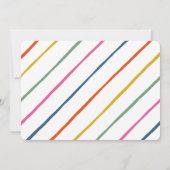 パーティー動物子供の誕生日パーティー 招待状 (裏面)