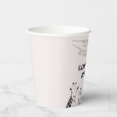 パーティー動物手描きドードルキッドの誕生日 紙コップ (右)