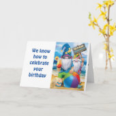 パーティー動物格言スタイル カード (黄色い花)