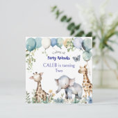 パーティー動物正教会こども誕生会 招待状 (スタンド正面)