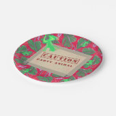 パーティー動物熱帯雨林誕生日 ペーパープレート (アングル)