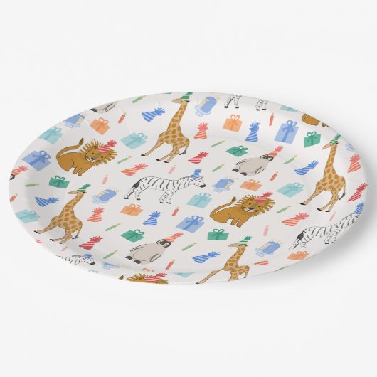 パーティー動物紙プレート ペーパープレート (アングル)