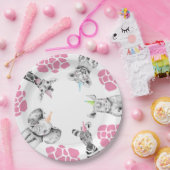パーティー動物紙プレート |女の子パーティー動物 ペーパープレート (パーティー)