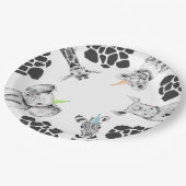 パーティー動物紙プレート | Safariパーティープレート ペーパープレート (アングル)