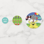 パーティー動物誕生会 コンフェッティ (正面)