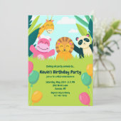 パーティー動物誕生会 招待状 (スタンド正面)