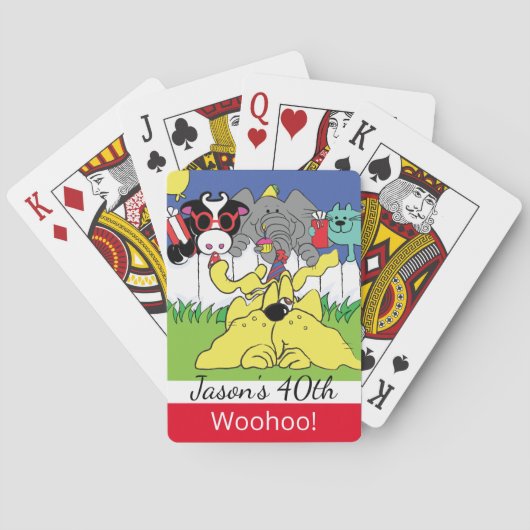 パーティー動物誕生日トランプ トランプ (裏面)