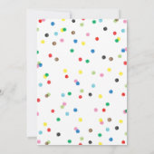 パーティー動物誕生日招待状カード 招待状 (裏面)