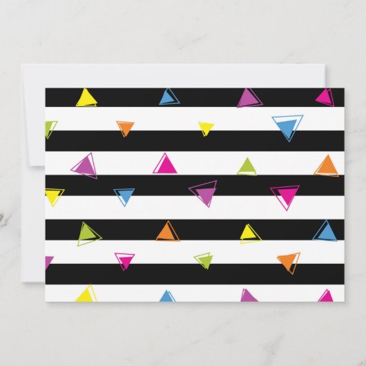 パーティー動物誕生日招待状 招待状 (裏面)