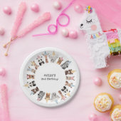 パーティー動物誕生日 ペーパープレート (パーティー)