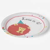 パーティー動物誕生日 ペーパープレート (アングル)