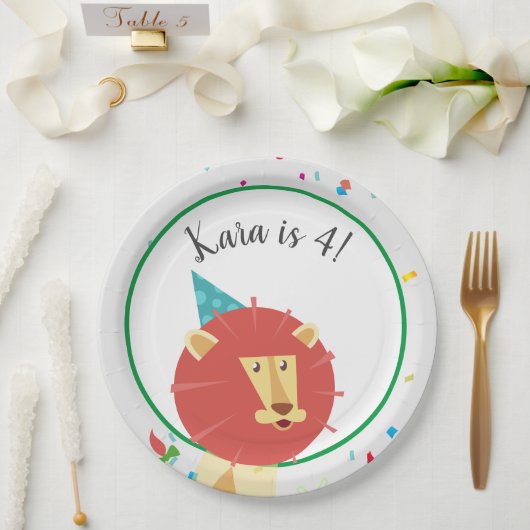 パーティー動物誕生日 ペーパープレート (ウェディング)