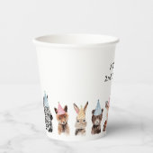 パーティー動物誕生日 紙コップ (正面)