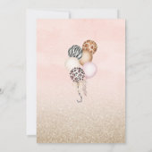 パーティー動物赤ちゃんシャワーヒョウ印刷Junglワイルド 招待状 (裏面)