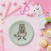 パーティー動物！かわいい – happy QUOKKA -紙プレート ペーパープレート (パーティー)