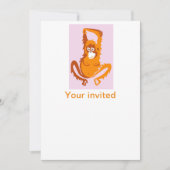 パーティー動物!-クール - ORANGUTAN – 野生生物ボルネオ 招待状 (正面)
